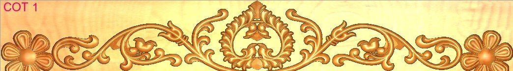 COT DESIGNS - COT-01 Classic Floral Vine Decorative Border Relief